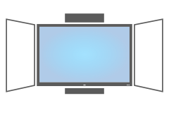 Sestava LCD s křídly